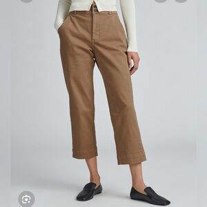 NWT Everlane Organic Cotton Pants, Straight leg, Toasted Coconut color, 2